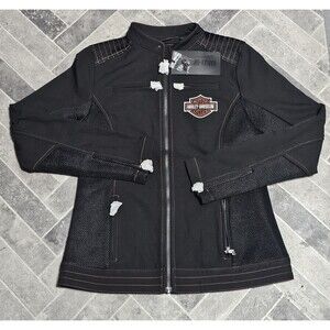 New Harley-Davidson Forever Harley Mesh Jacket Women's Sz LARGE Black 98402-23VW